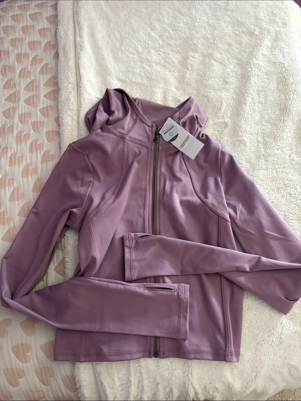 Hollister Gilly Hicks Women’s Lightweight Hooded Workout Jacket in Mauve